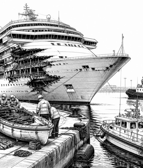 ai-cruise-ship-collision-bremerhaven