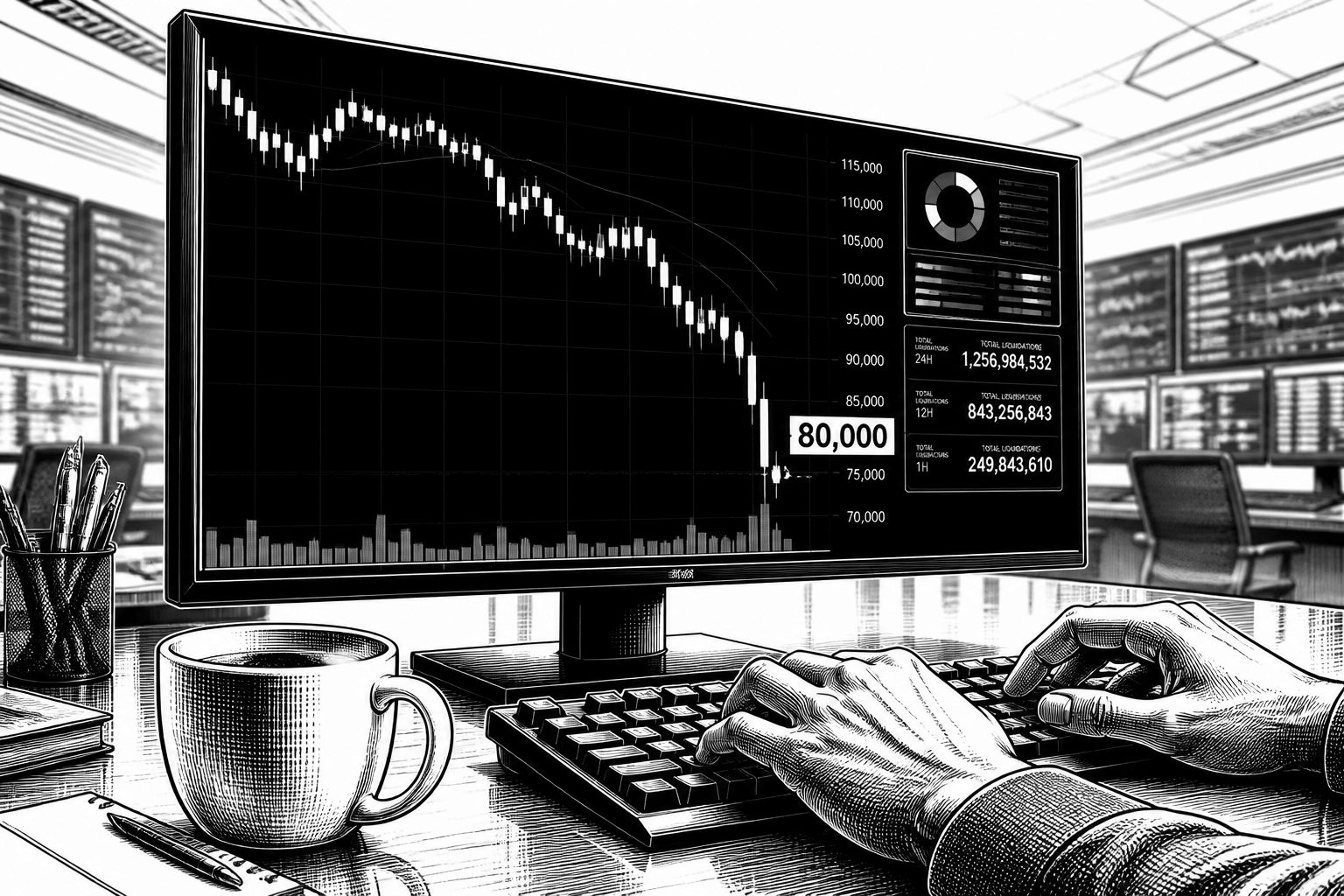 Krypto-Rutsch: Bitcoin fällt unter 80.000 US-Dollar, Ether und XRP folgen Krypto-Rutsch: Bitcoin fällt unter 80.000 US-Dollar, Ether und XRP folgen