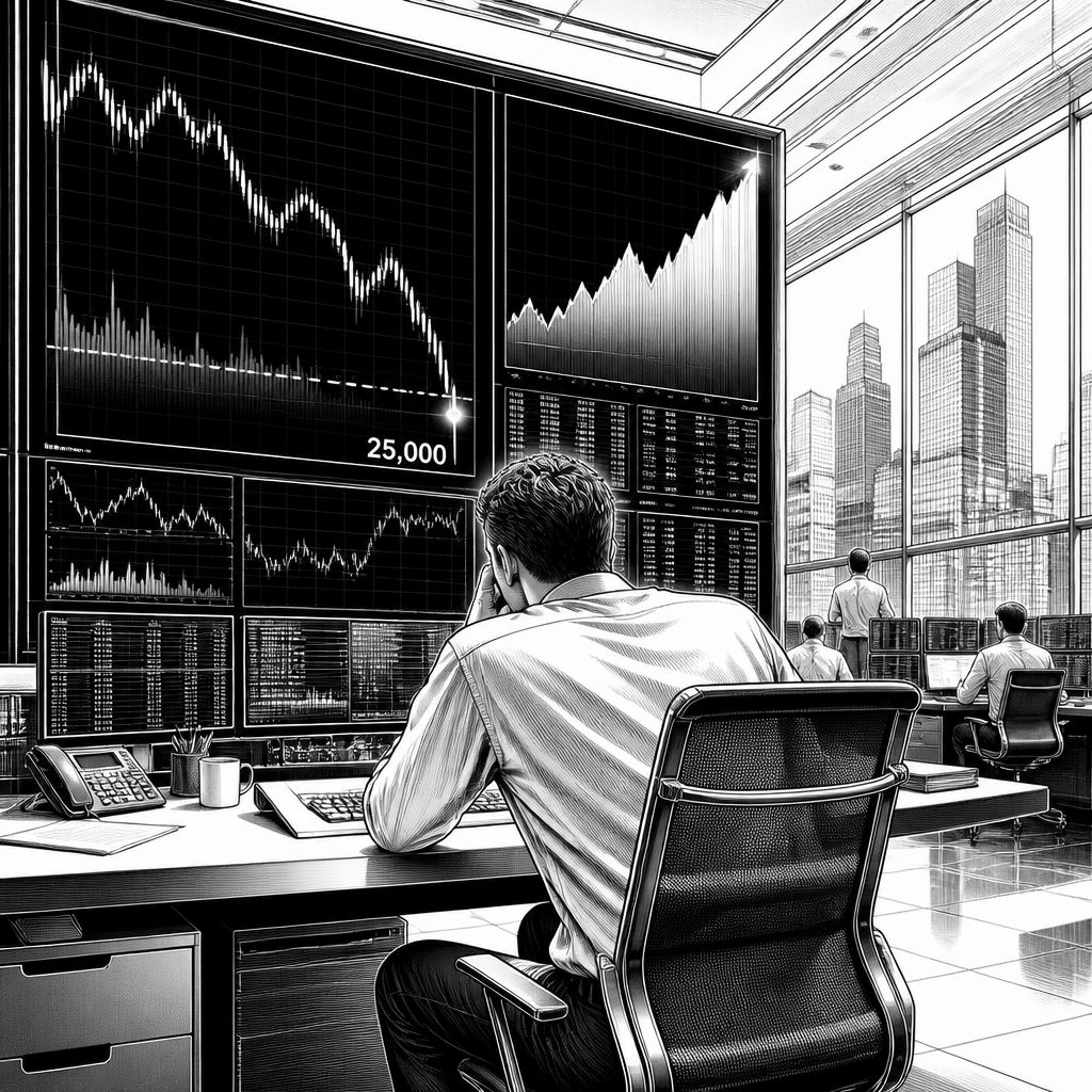 DAX rutscht unter 25.000 Punkte: Zinsangst drückt Aktien zum Monatsstart DAX rutscht unter 25.000 Punkte: Zinsangst drückt Aktien zum Monatsstart