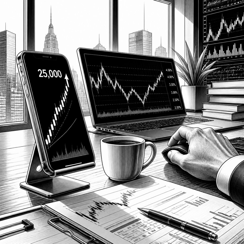 DAX vor Wochenende fester: 25.000 Punkte als nächster Prüfstein DAX vor Wochenende fester: 25.000 Punkte als nächster Prüfstein