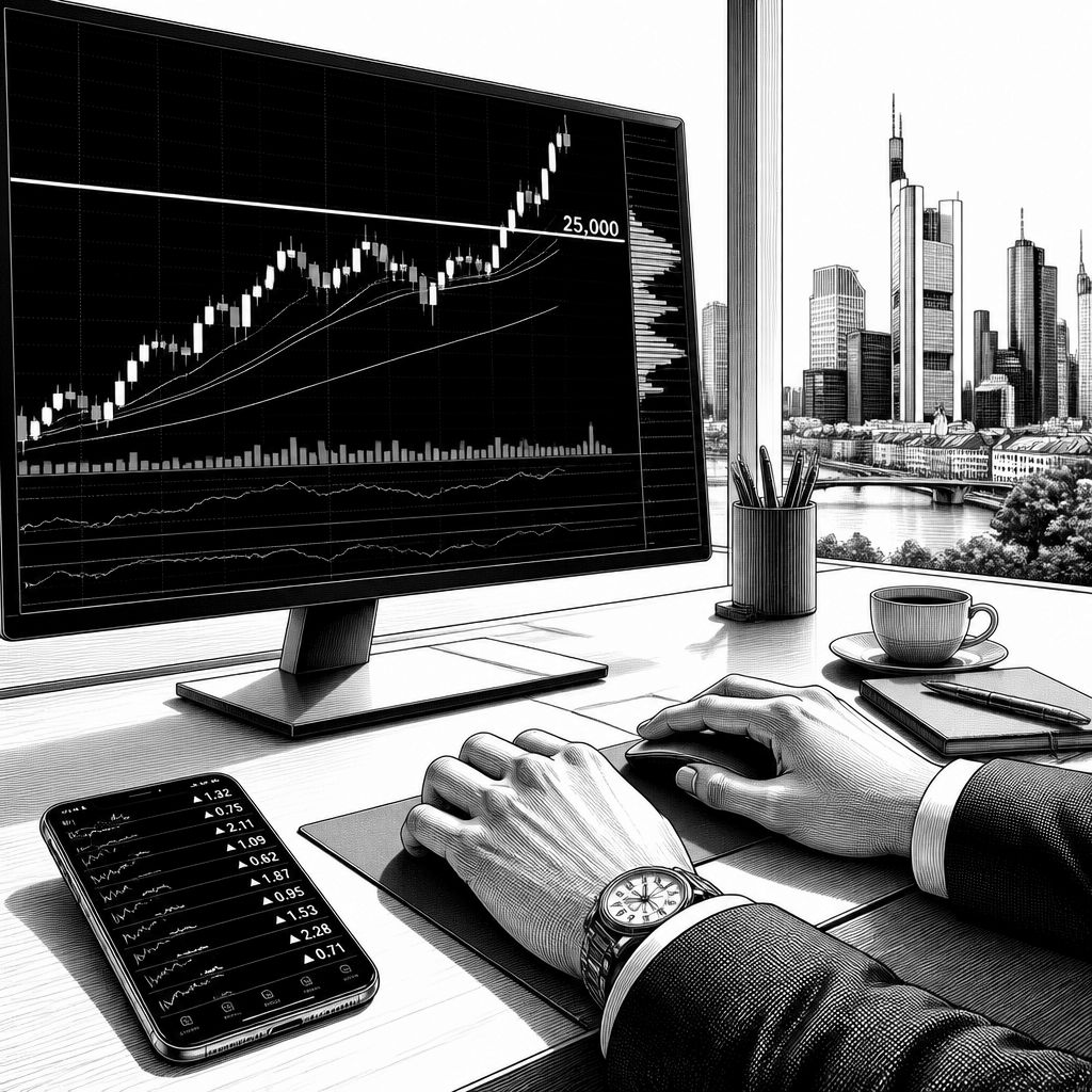 DAX erholt sich über 25.000 Punkte: Zins- und Ölentspannung trifft Telekom unter Druck DAX erholt sich über 25.000 Punkte: Zins- und Ölentspannung trifft Telekom unter Druck