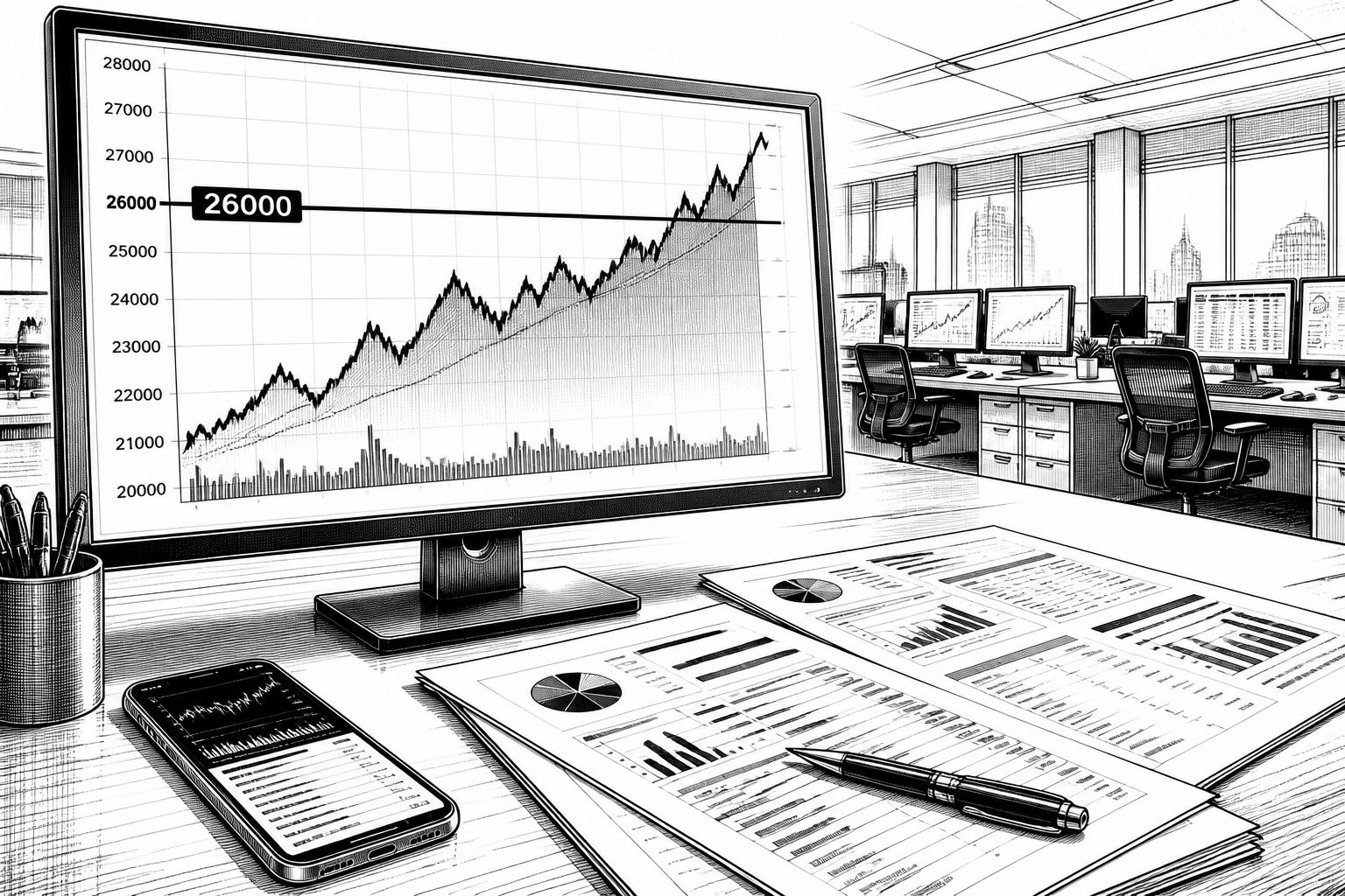 DAX über 26.000 Punkten: US-Bilanzen und EZB-Zinsblick treiben die Jahresend-Stimmung DAX über 26.000 Punkten: US-Bilanzen und EZB-Zinsblick treiben die Jahresend-Stimmung