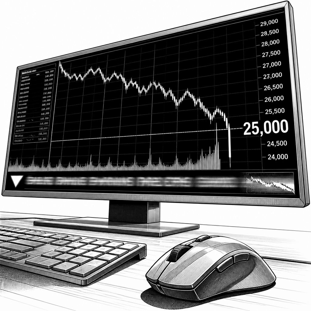 DAX rutscht unter 25.000 Punkte: Berichtssaison und KI-Bilanzen im Fokus DAX rutscht unter 25.000 Punkte: Berichtssaison und KI-Bilanzen im Fokus