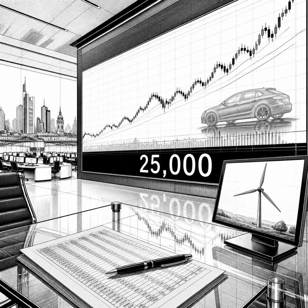 DAX über 25.000 Punkte: EU-China-Entspannung stützt Auto- und Energieaktien DAX über 25.000 Punkte: EU-China-Entspannung stützt Auto- und Energieaktien