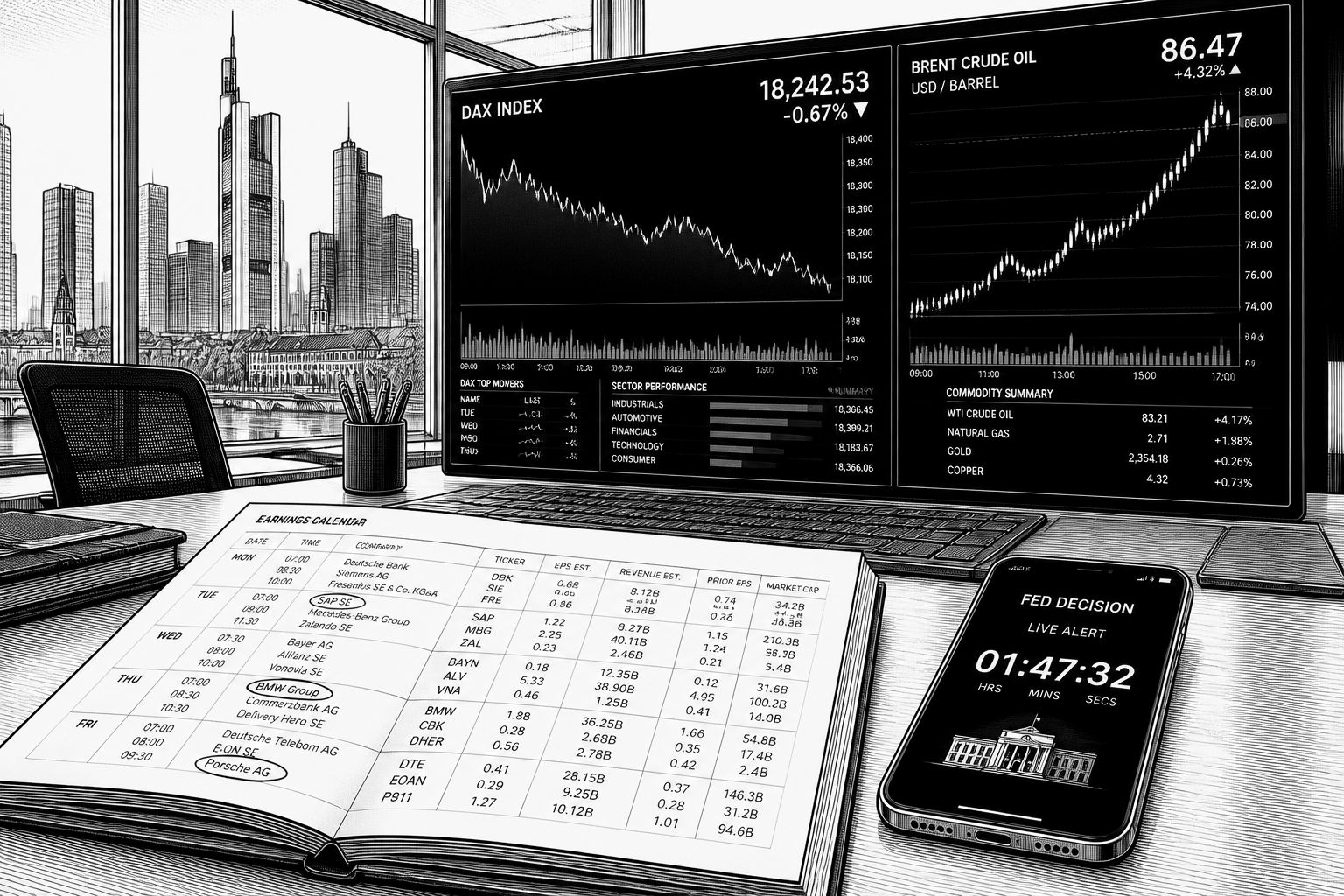 DAX-Ausblick: Quartalszahlen und Fed treiben die nächste Kurswoche DAX-Ausblick: Quartalszahlen und Fed treiben die nächste Kurswoche