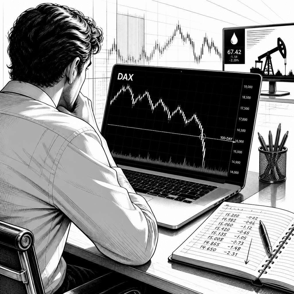 DAX zum Wochenstart im Gegenwind: Tech-Druck, Öl steigt, SAP schwächelt DAX zum Wochenstart im Gegenwind: Tech-Druck, Öl steigt, SAP schwächelt