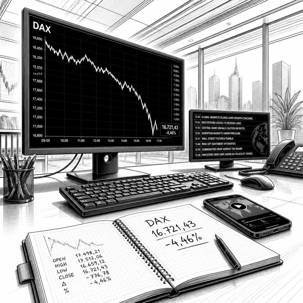 DAX schwächer zum Wochenstart: KI- und Inflationssorgen drücken Märkte DAX schwächer zum Wochenstart: KI- und Inflationssorgen drücken Märkte