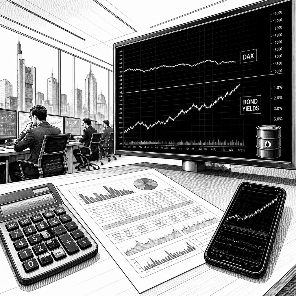 DAX-Start ohne klare Richtung: Energie, Renditen und Politik drücken weiter DAX-Start ohne klare Richtung: Energie, Renditen und Politik drücken weiter