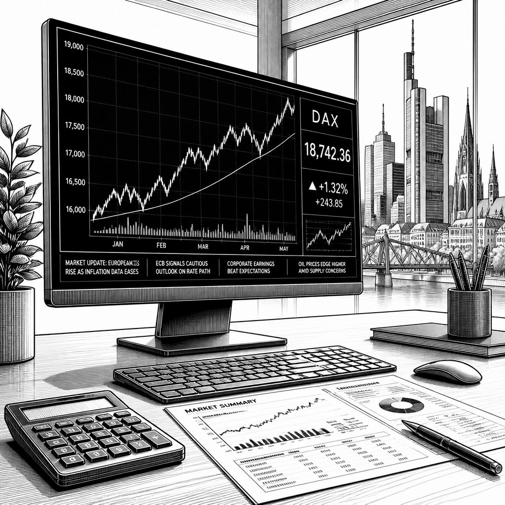 DAX startet mit Gewinnen: Öl, Renditen und Handelsentlastung im Fokus DAX startet mit Gewinnen: Öl, Renditen und Handelsentlastung im Fokus