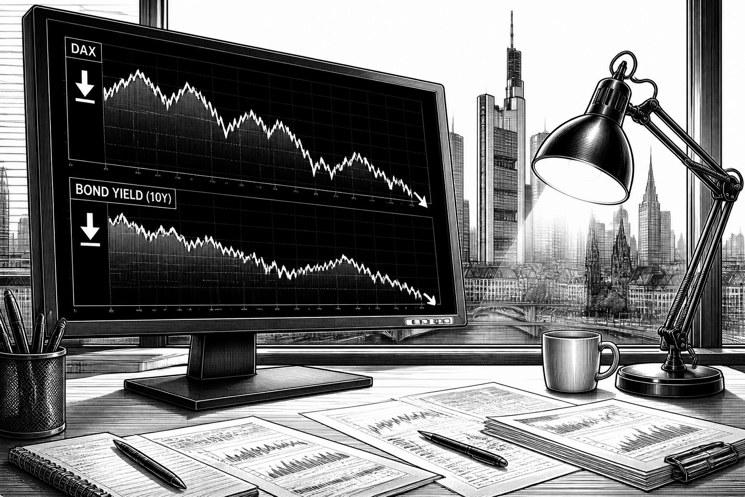DAX startet nach Nasdaq-Schwäche: Zinsen und Öl setzen Anleger unter Druck DAX startet nach Nasdaq-Schwäche: Zinsen und Öl setzen Anleger unter Druck