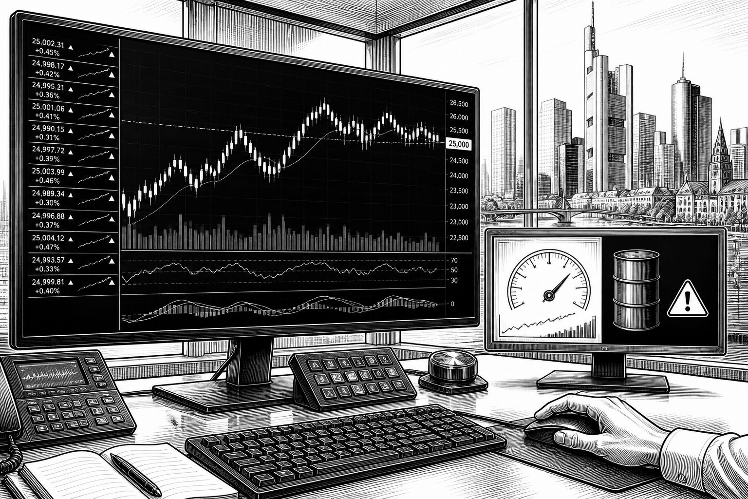 DAX schwächelt weiter: Zinsen, Öl und KI-Boom drücken Anleger DAX schwächelt weiter: Zinsen, Öl und KI-Boom drücken Anleger