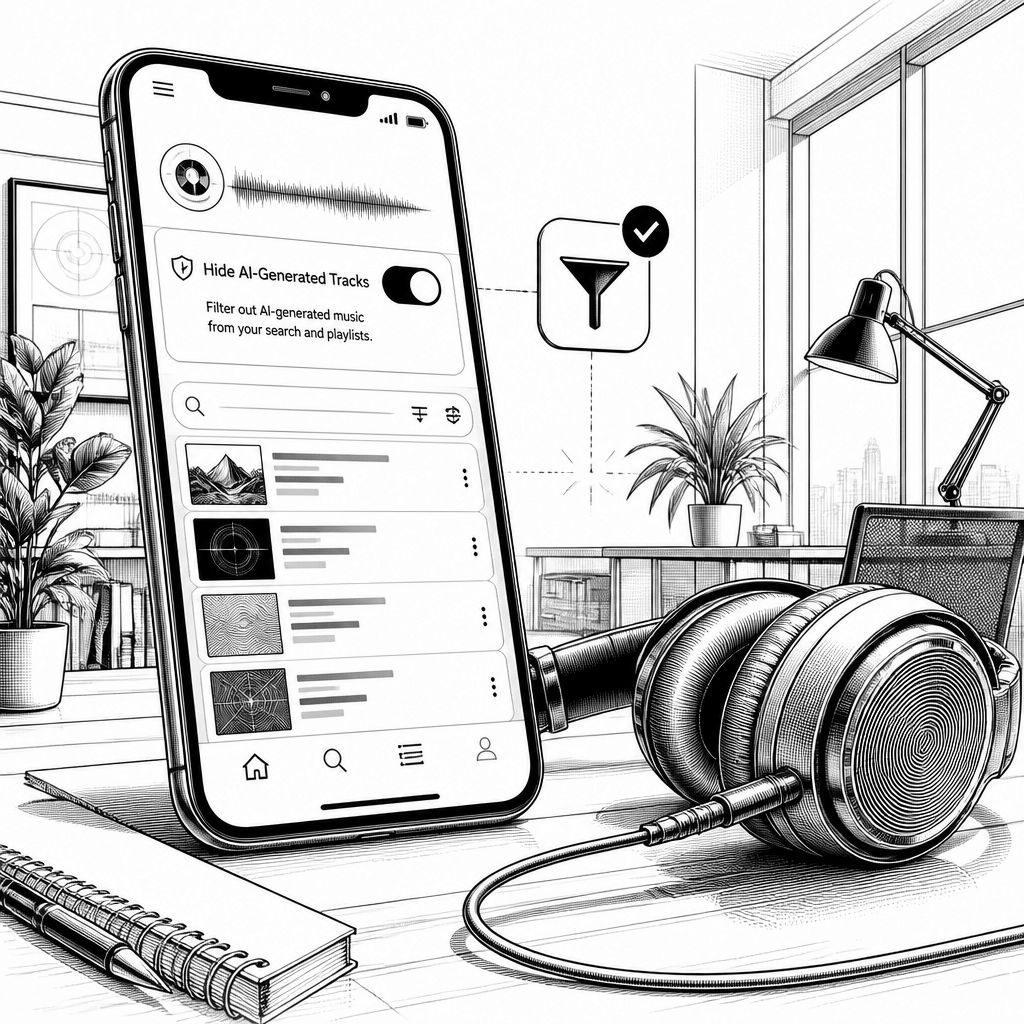 Deezer plant KI-Musik-Filter: Nutzer sollen AI-Tracks ausblenden können Deezer plant KI-Musik-Filter: Nutzer sollen AI-Tracks ausblenden können