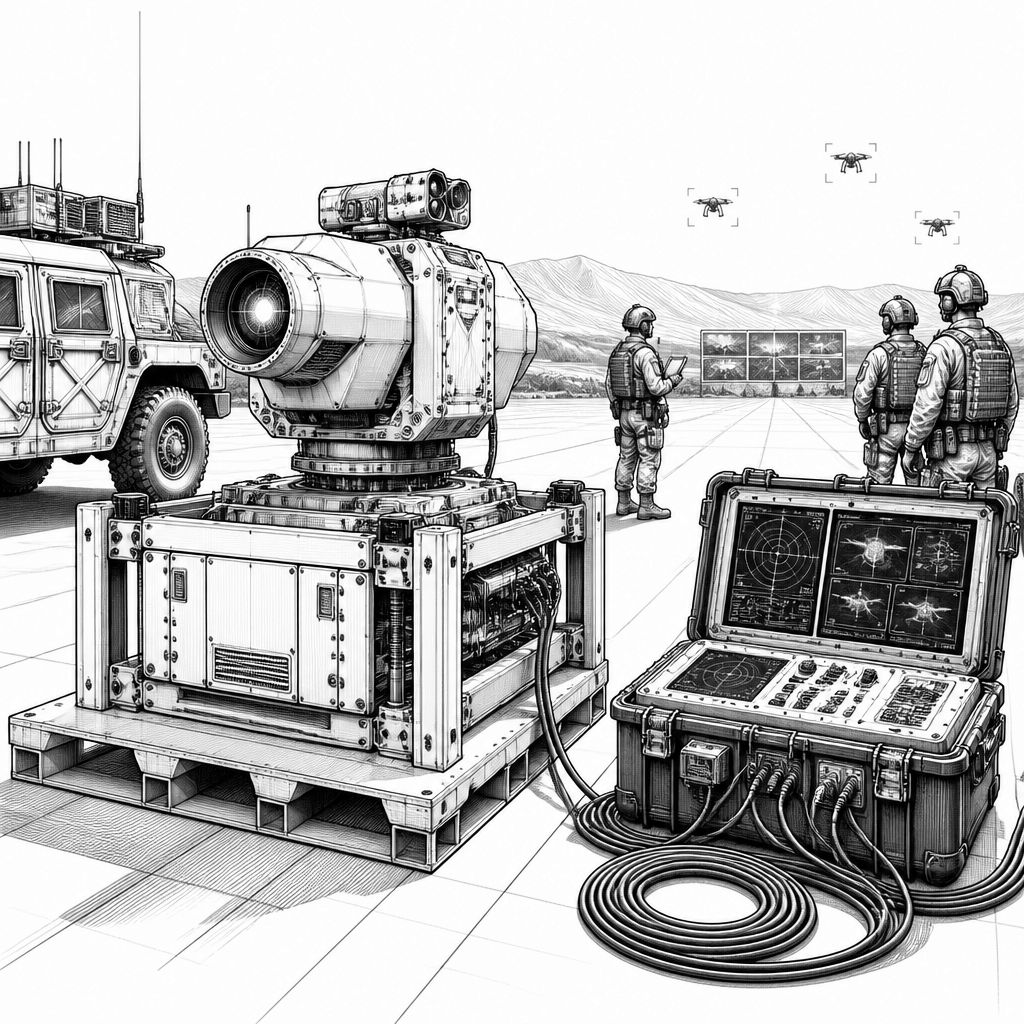 US Army peilt 2028 für erste H-HEL-Laser gegen Drohnen an US Army peilt 2028 für erste H-HEL-Laser gegen Drohnen an