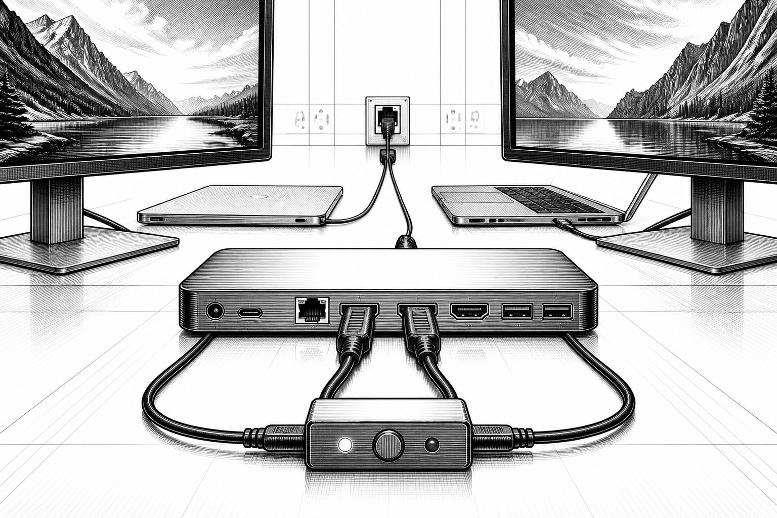 AV Access iDock C20 im Test: Dual-Laptop-Dock mit KVM – aber bei 4K limitiert AV Access iDock C20 im Test: Dual-Laptop-Dock mit KVM – aber bei 4K limitiert