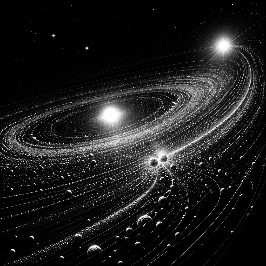 Doppelsterne als Planetensystem: Simulation klärt die Entstehung stabiler Bahnen Doppelsterne als Planetensystem: Simulation klärt die Entstehung stabiler Bahnen