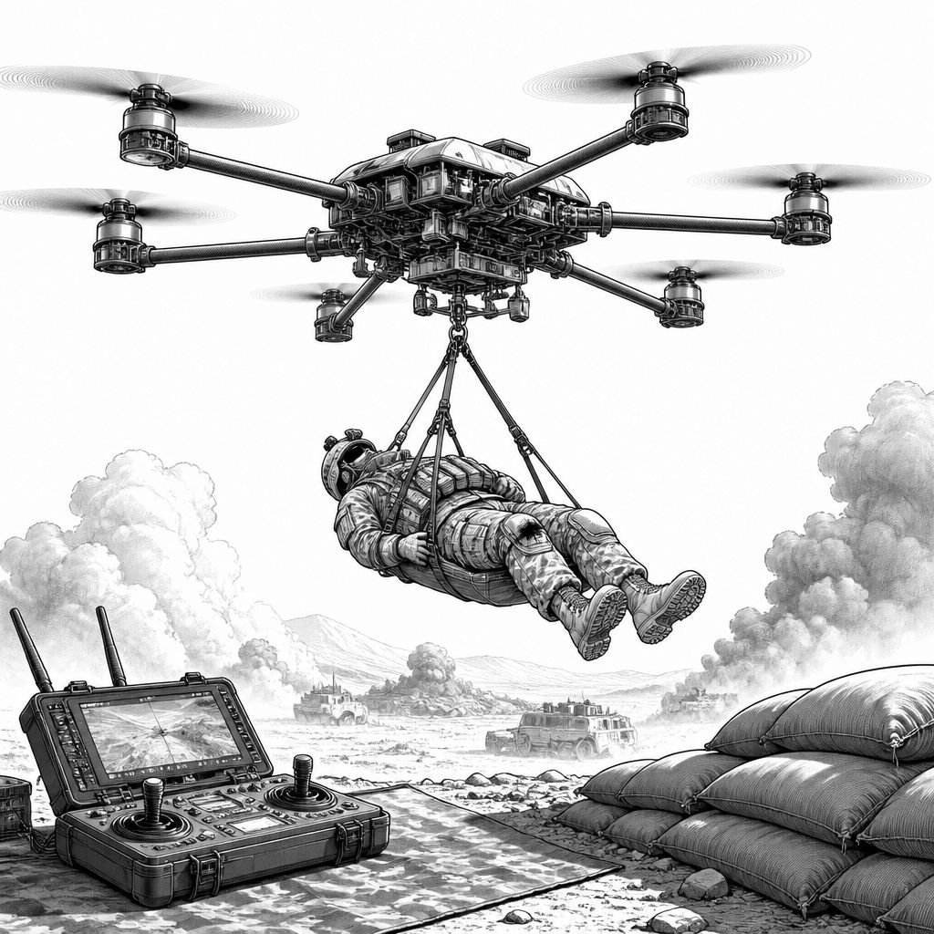 Drohnen-Evakuierung an der Front: Ukraine rettet Verwundeten per Hexacopter Drohnen-Evakuierung an der Front: Ukraine rettet Verwundeten per Hexacopter