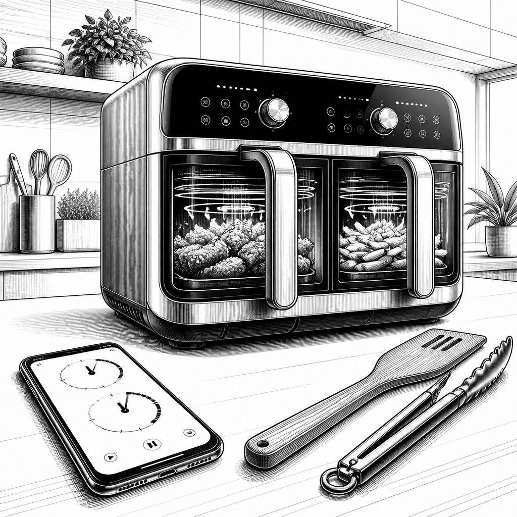 Cosori-Doppelkammer-Airfryer für 99,99 Euro: Schnell zwei Gerichte parallel Cosori-Doppelkammer-Airfryer für 99,99 Euro: Schnell zwei Gerichte parallel