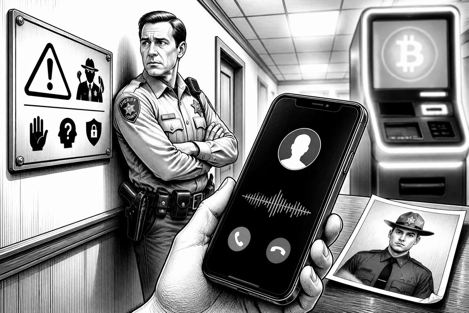 Schockanruf mit KI-Foto: Sheriff warnt vor Bitcoin-Abzocke per Telefon Schockanruf mit KI-Foto: Sheriff warnt vor Bitcoin-Abzocke per Telefon