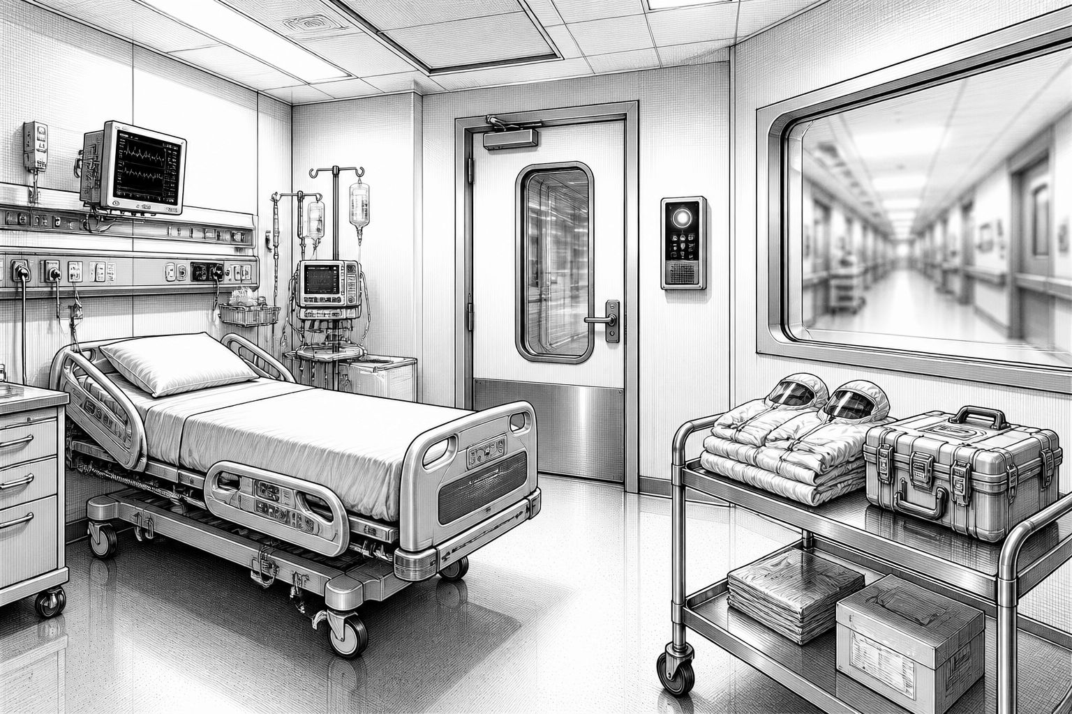 Ebola-Bereitschaft in Chicago: Kliniken rüsten mit Isolations- und Negativdruckkonzepten Ebola-Bereitschaft in Chicago: Kliniken rüsten mit Isolations- und Negativdruckkonzepten