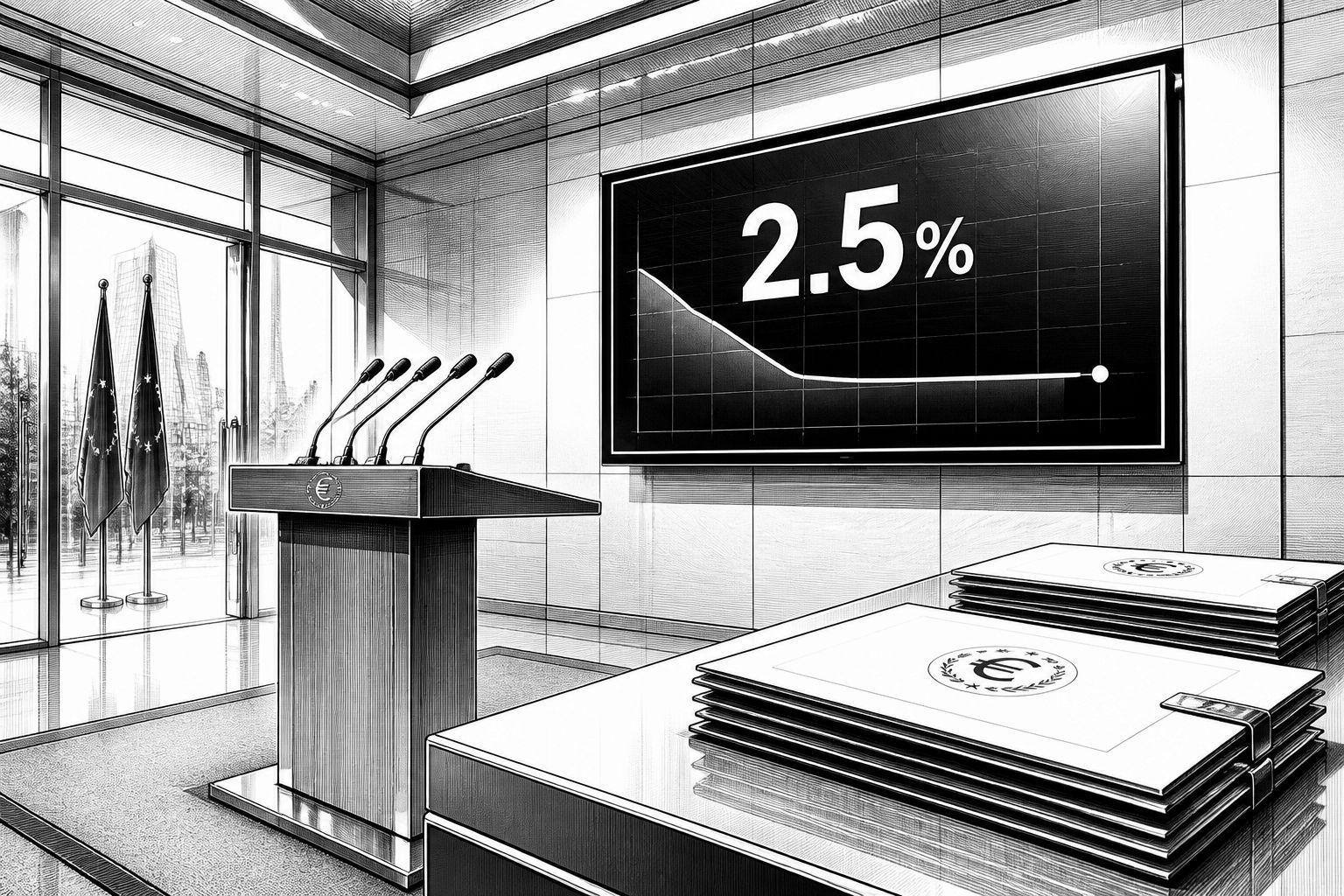 EZB lässt Zinserhöhung aus: Einlagenzins bleibt bei 2,5 Prozent EZB lässt Zinserhöhung aus: Einlagenzins bleibt bei 2,5 Prozent