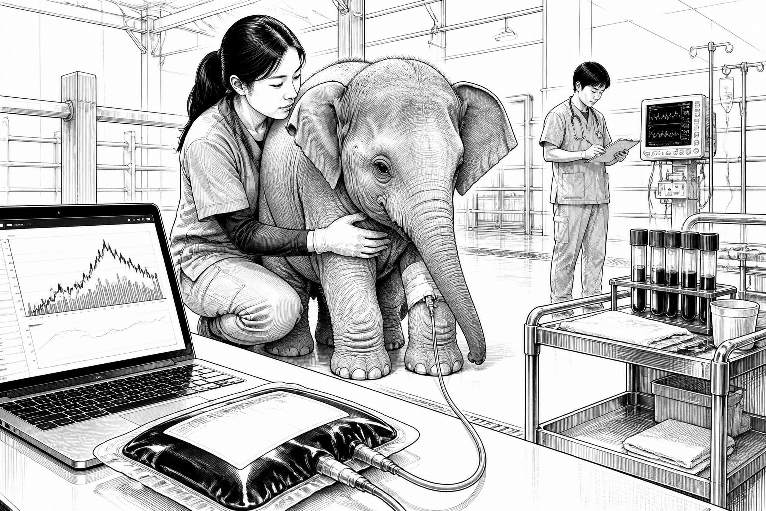 Oregon Zoo: Erste EEHV-1B-Infektion bei Kalb Tula-Tu unter Behandlung stabil Oregon Zoo: Erste EEHV-1B-Infektion bei Kalb Tula-Tu unter Behandlung stabil