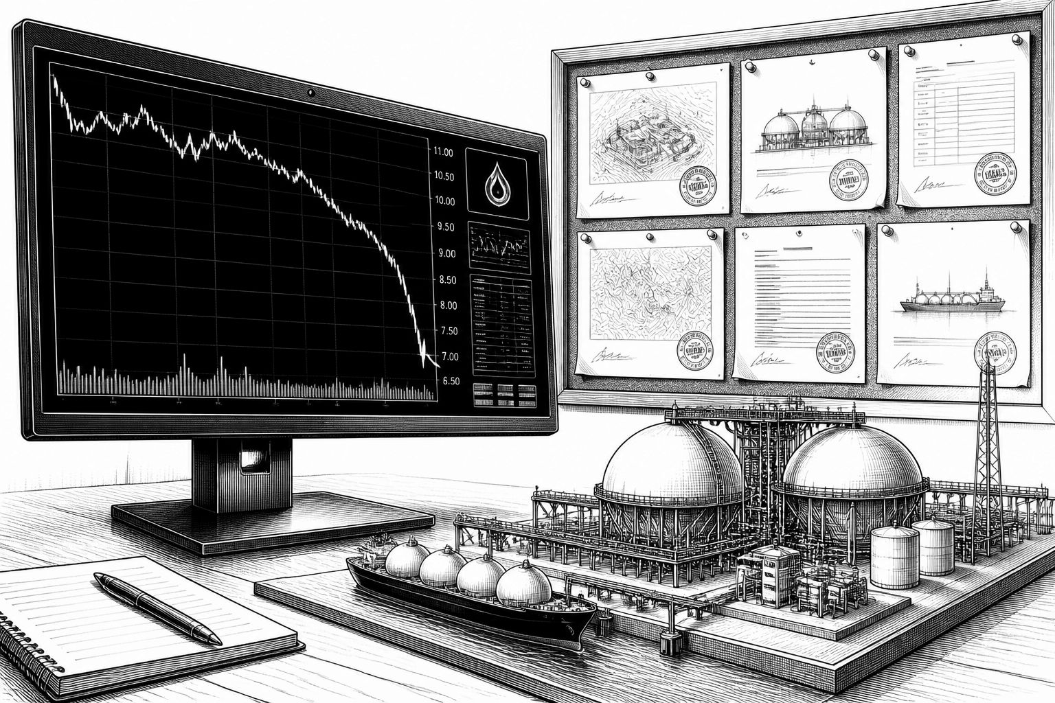 Erdgas-Futures fallen weiter: Europas LNG-Engpass bremst Reaktion Erdgas-Futures fallen weiter: Europas LNG-Engpass bremst Reaktion