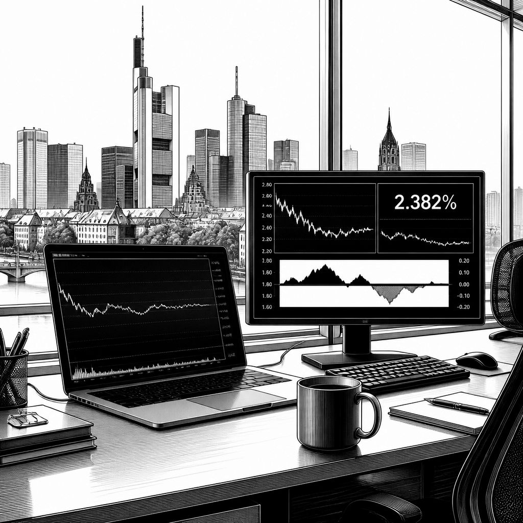 Euro-Bund-Future startet seitwärts: Rendite bei 3,46 % und enger Spread Euro-Bund-Future startet seitwärts: Rendite bei 3,46 % und enger Spread