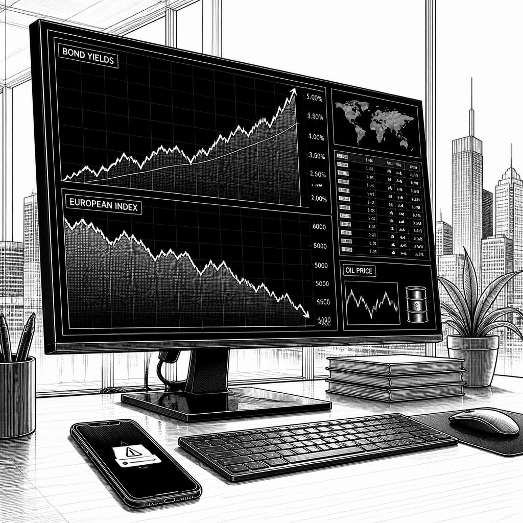Europäische Aktien unter Druck: US-Renditen steigen, Inflationsangst nimmt zu Europäische Aktien unter Druck: US-Renditen steigen, Inflationsangst nimmt zu