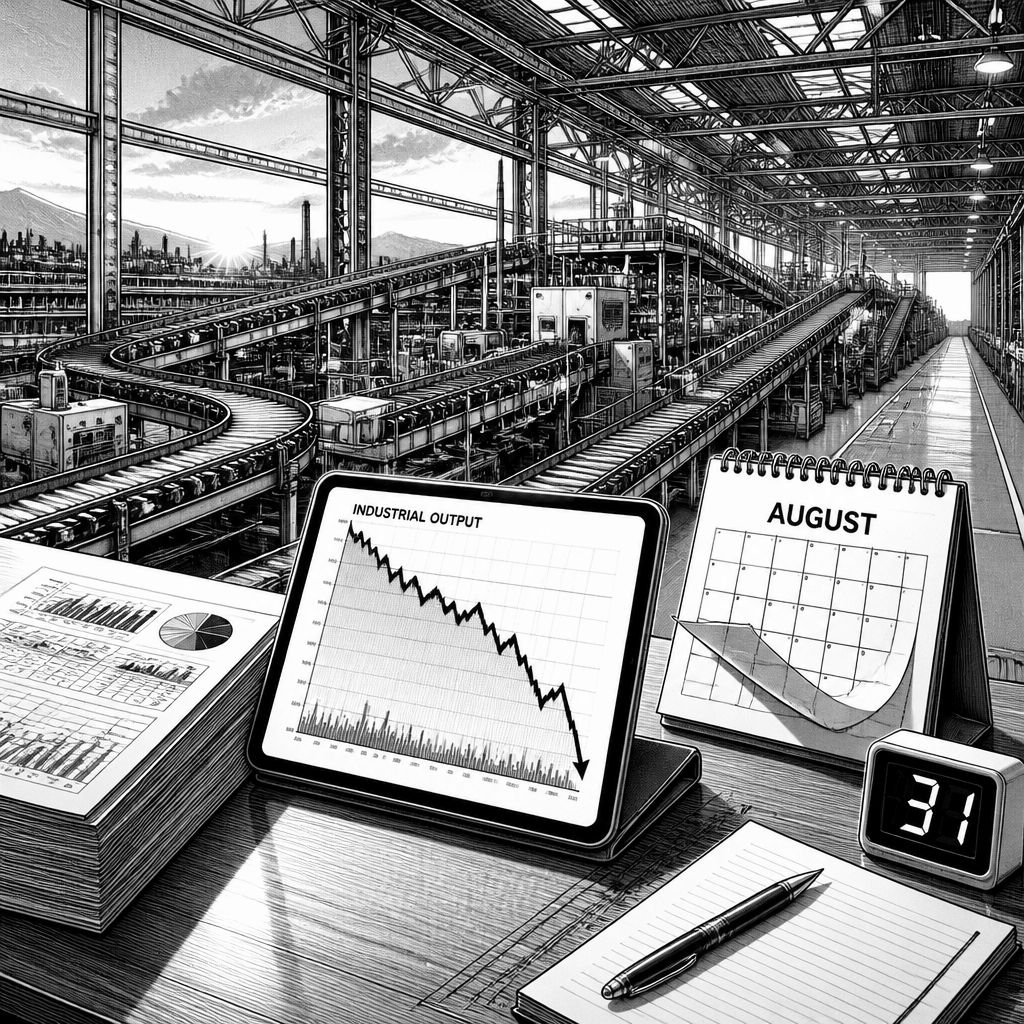 Eurozone-Industrieproduktion sinkt erneut: August -0,5 % statt Stagnation Eurozone-Industrieproduktion sinkt erneut: August -0,5 % statt Stagnation