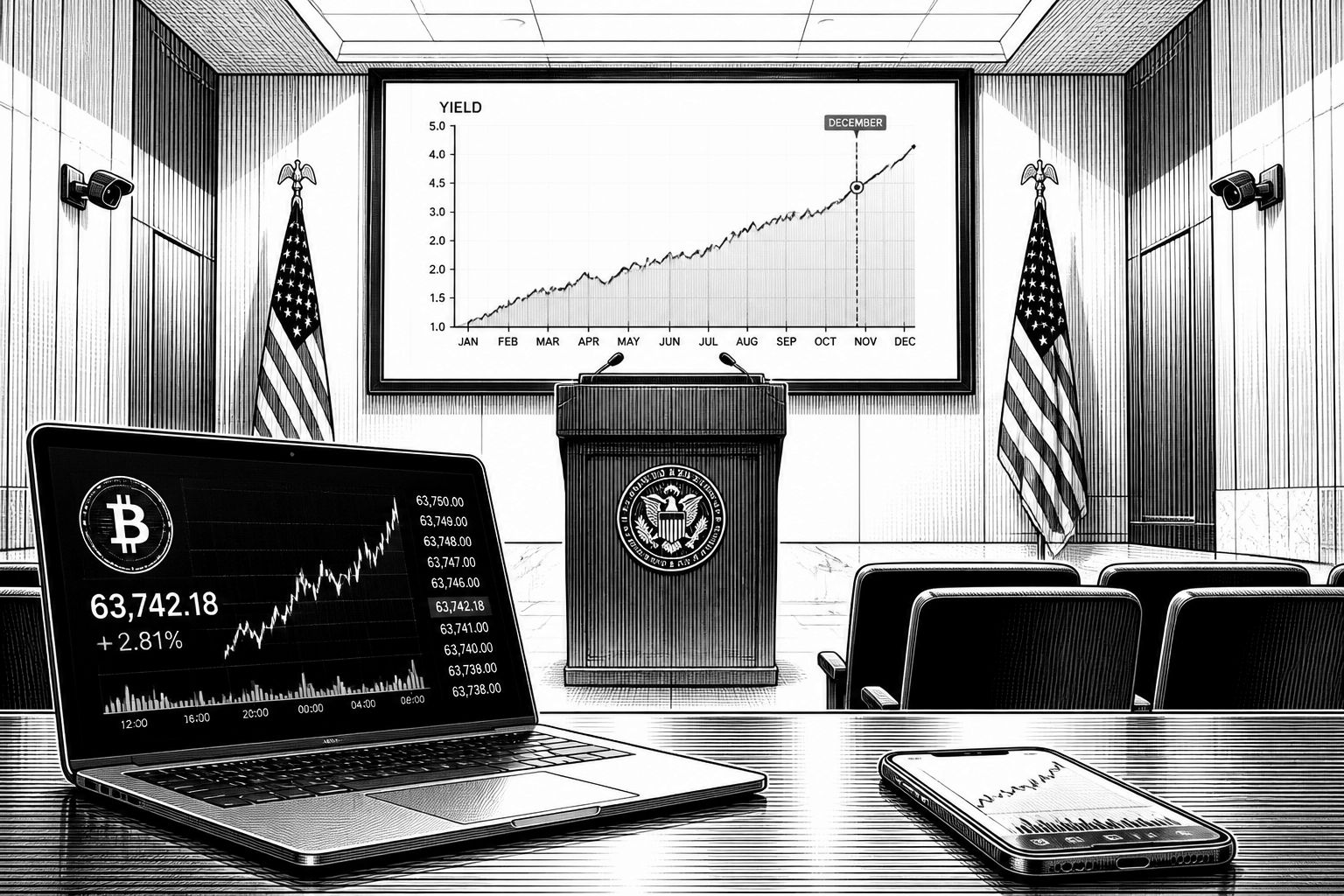 Fed-Flaute ja, Dezember bleibt spannend: Was die Kurswetten für Krypto bedeuten Fed-Flaute ja, Dezember bleibt spannend: Was die Kurswetten für Krypto bedeuten