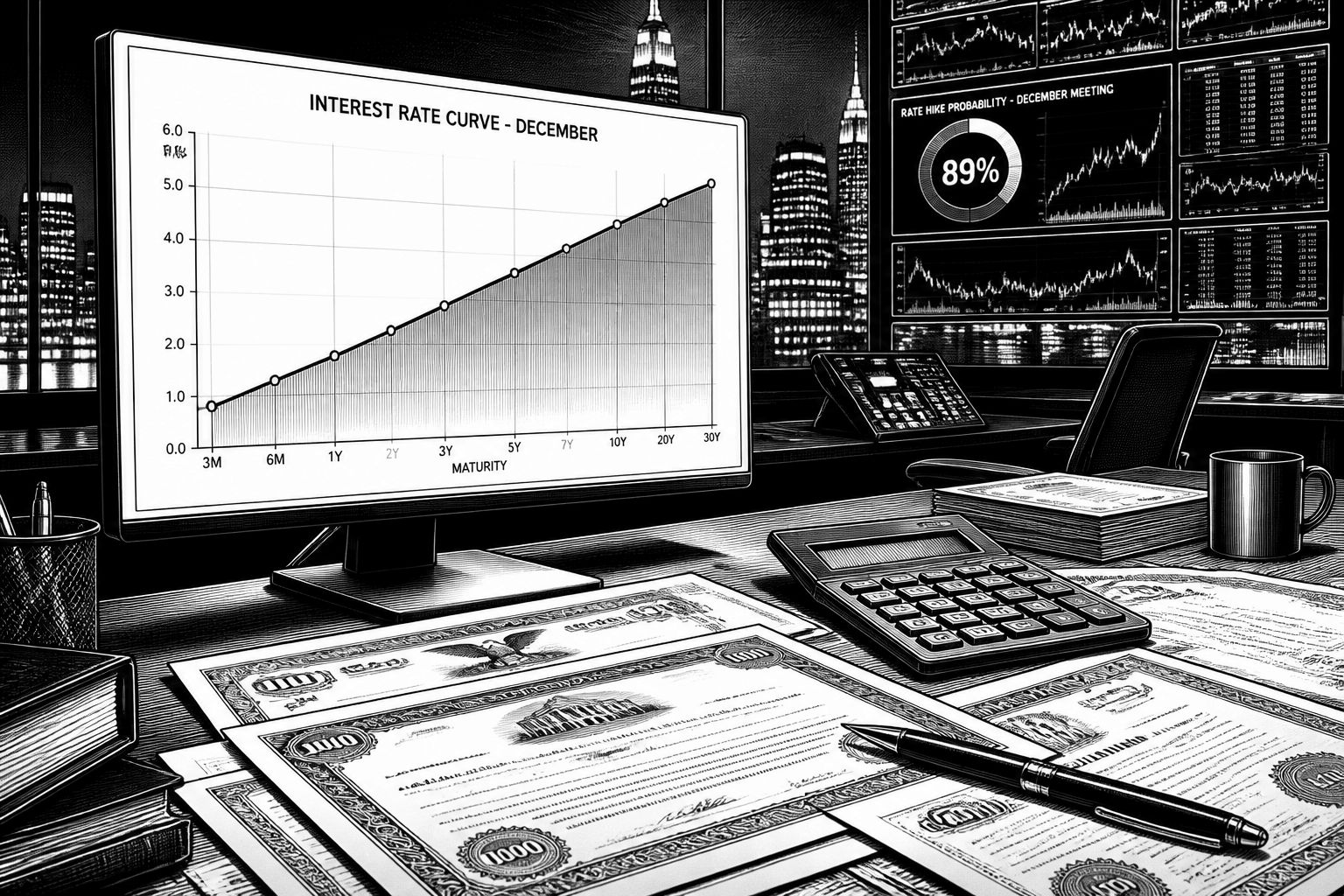 Anleihehändler sehen im Dezember 90% Chance auf Fed-Zinsschritt Anleihehändler sehen im Dezember 90% Chance auf Fed-Zinsschritt