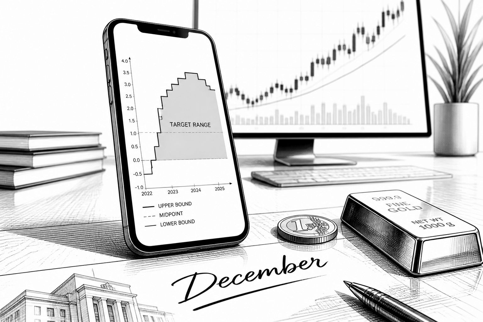 Fed-Zinspause bei 3,75 bis 4,00 Prozent: Märkte steigen, Dezember bleibt offen Fed-Zinspause bei 3,75 bis 4,00 Prozent: Märkte steigen, Dezember bleibt offen