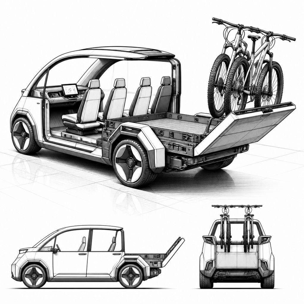 Fiat Multiplay: Konzept verwandelt Van, SUV-Optik und Pick-up in einem Fiat Multiplay: Konzept verwandelt Van, SUV-Optik und Pick-up in einem