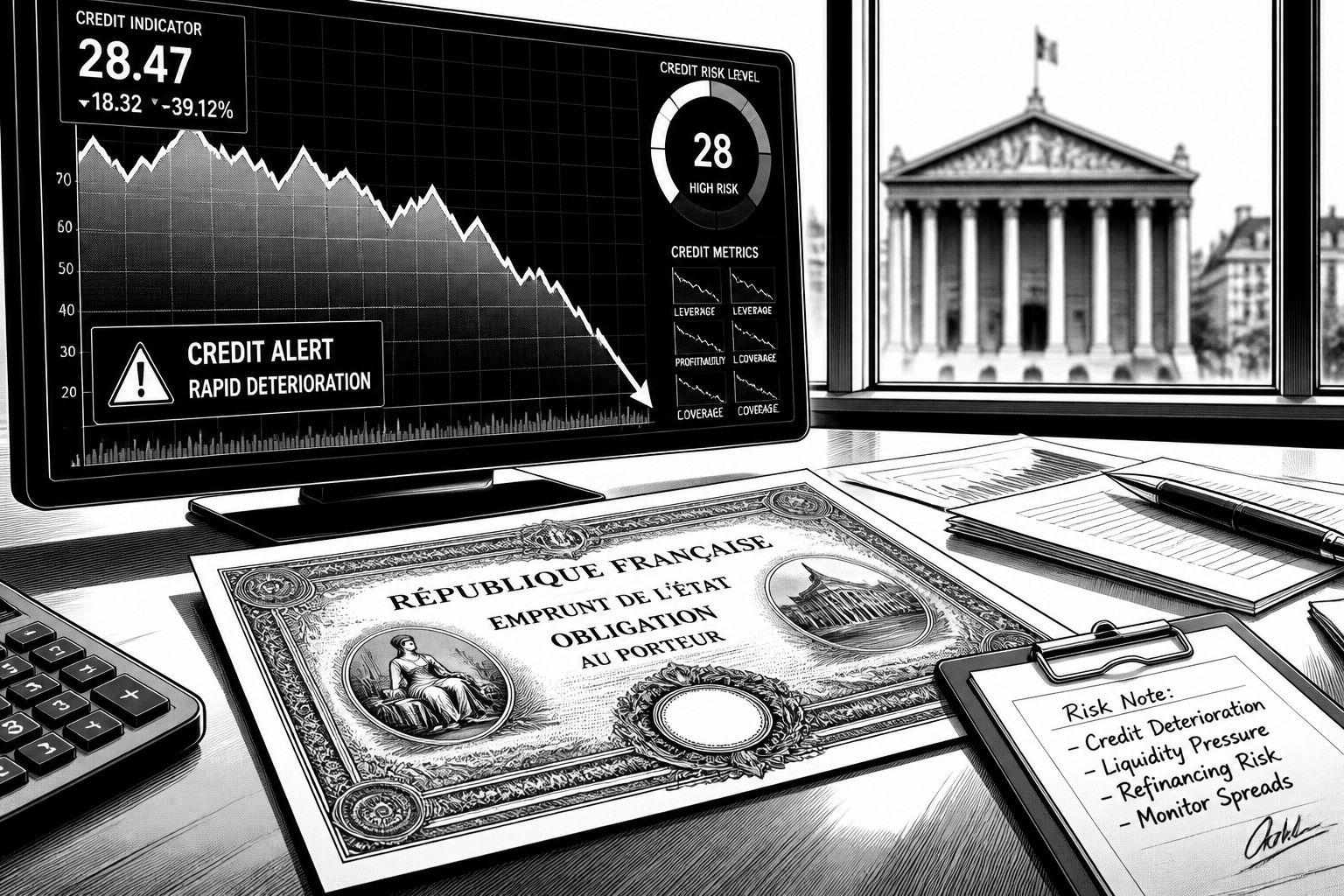 Fitch warnt Frankreich: Negativer Ausblick für Staatsfinanzen verschärft Druck Fitch warnt Frankreich: Negativer Ausblick für Staatsfinanzen verschärft Druck