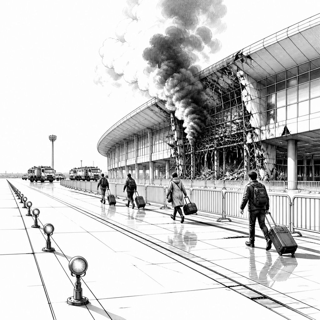 Angriff auf Flughafen Riad: Flugverkehr gestoppt, neue Drohungen und Eskalationssorgen Angriff auf Flughafen Riad: Flugverkehr gestoppt, neue Drohungen und Eskalationssorgen