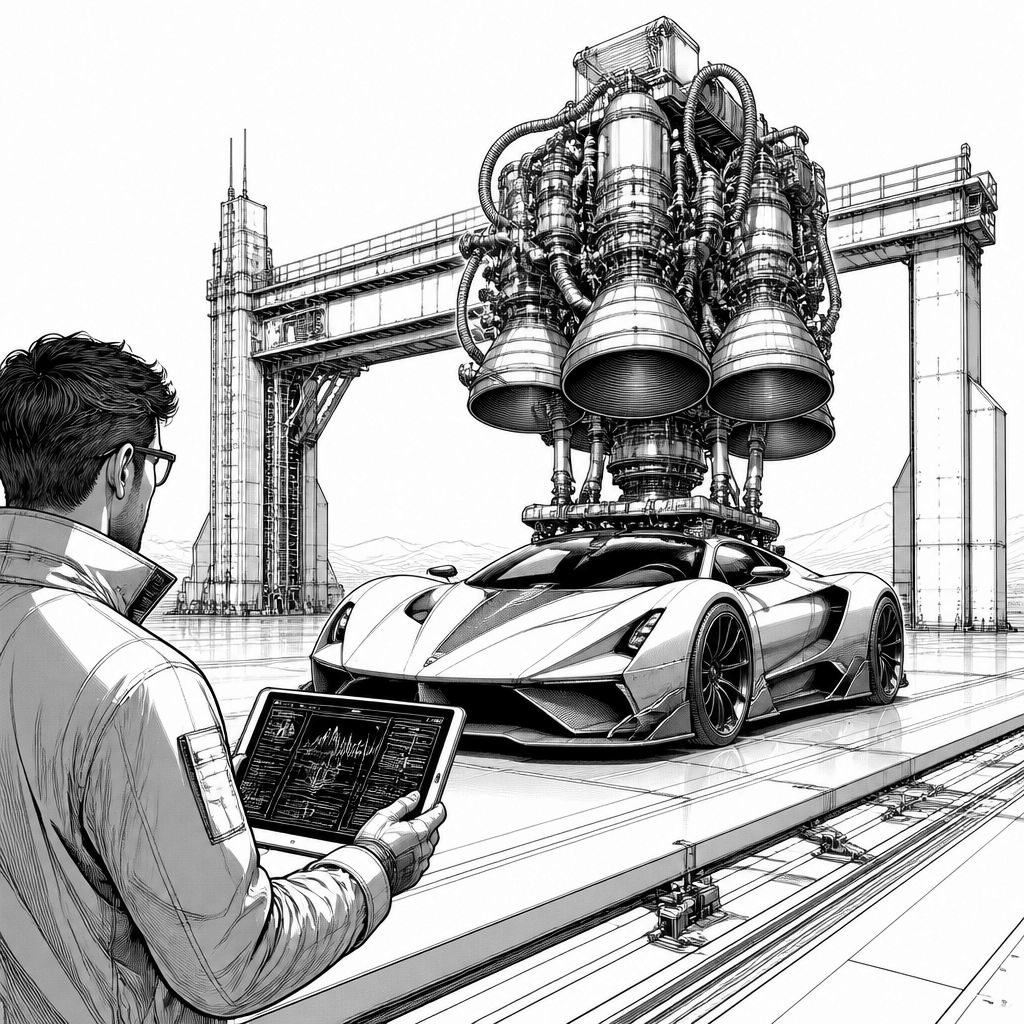 Fliegender Roadster: Tesla und SpaceX zeigen die echte Hardware-Synergie vor dem Zusammenschluss Fliegender Roadster: Tesla und SpaceX zeigen die echte Hardware-Synergie vor dem Zusammenschluss