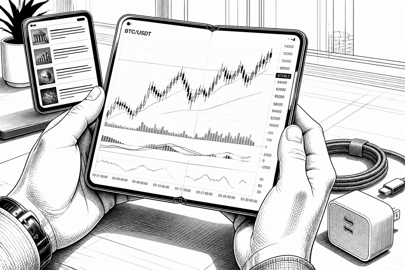 iPhone Duo im Krypto-Alltag: Changpeng Zhao sieht Trader bald „unhinged“ iPhone Duo im Krypto-Alltag: Changpeng Zhao sieht Trader bald „unhinged“