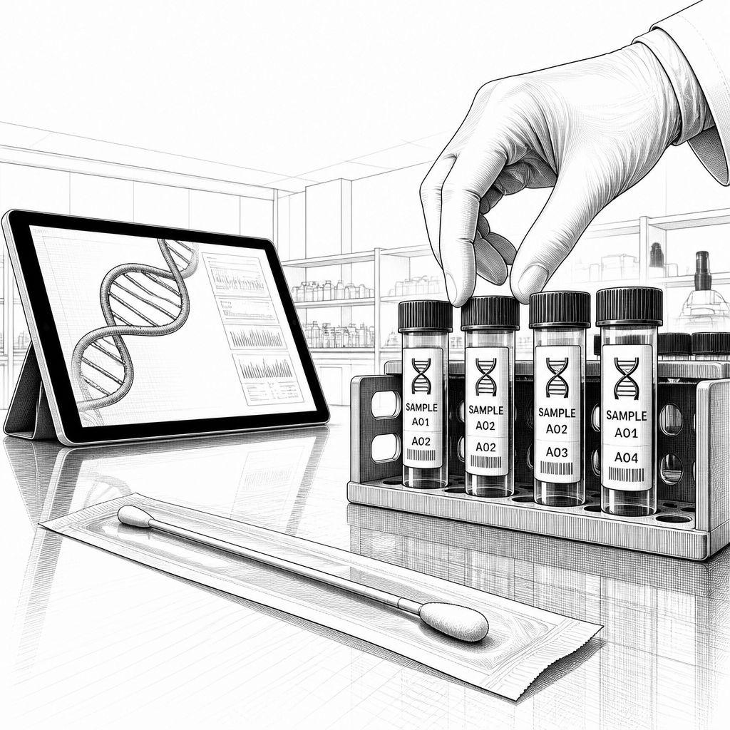 Permedio: Wangenabstriche zur KI-gestützten Auswertung von Gen-Infos Permedio: Wangenabstriche zur KI-gestützten Auswertung von Gen-Infos