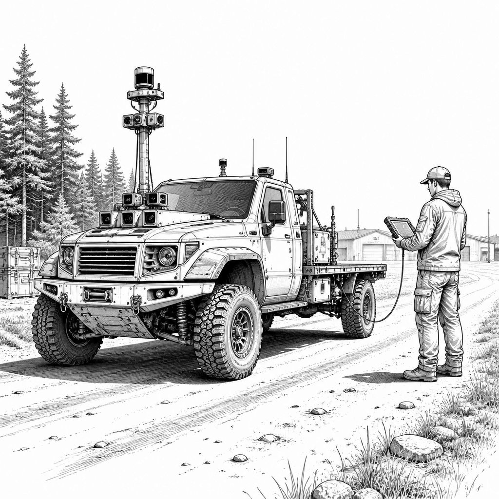 GM Defense entwickelt fahrerloses Silverado-UGV für stille Logistik GM Defense entwickelt fahrerloses Silverado-UGV für stille Logistik