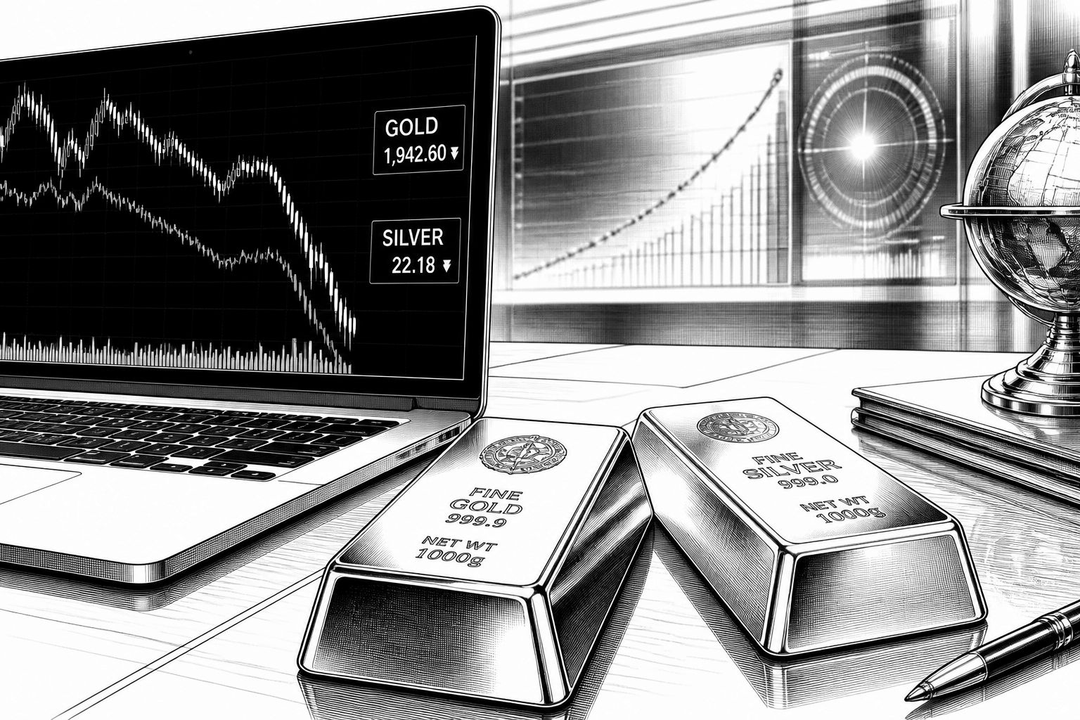 Gold und Silber geben nach: Zinsangst drückt Edelmetalle auf Jahrestiefs Gold und Silber geben nach: Zinsangst drückt Edelmetalle auf Jahrestiefs