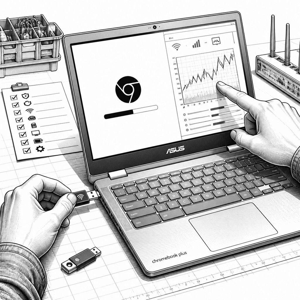 Googlebook OS läuft offenbar schnell auf einem Chromebook Plus mit Intel Core i5 Googlebook OS läuft offenbar schnell auf einem Chromebook Plus mit Intel Core i5