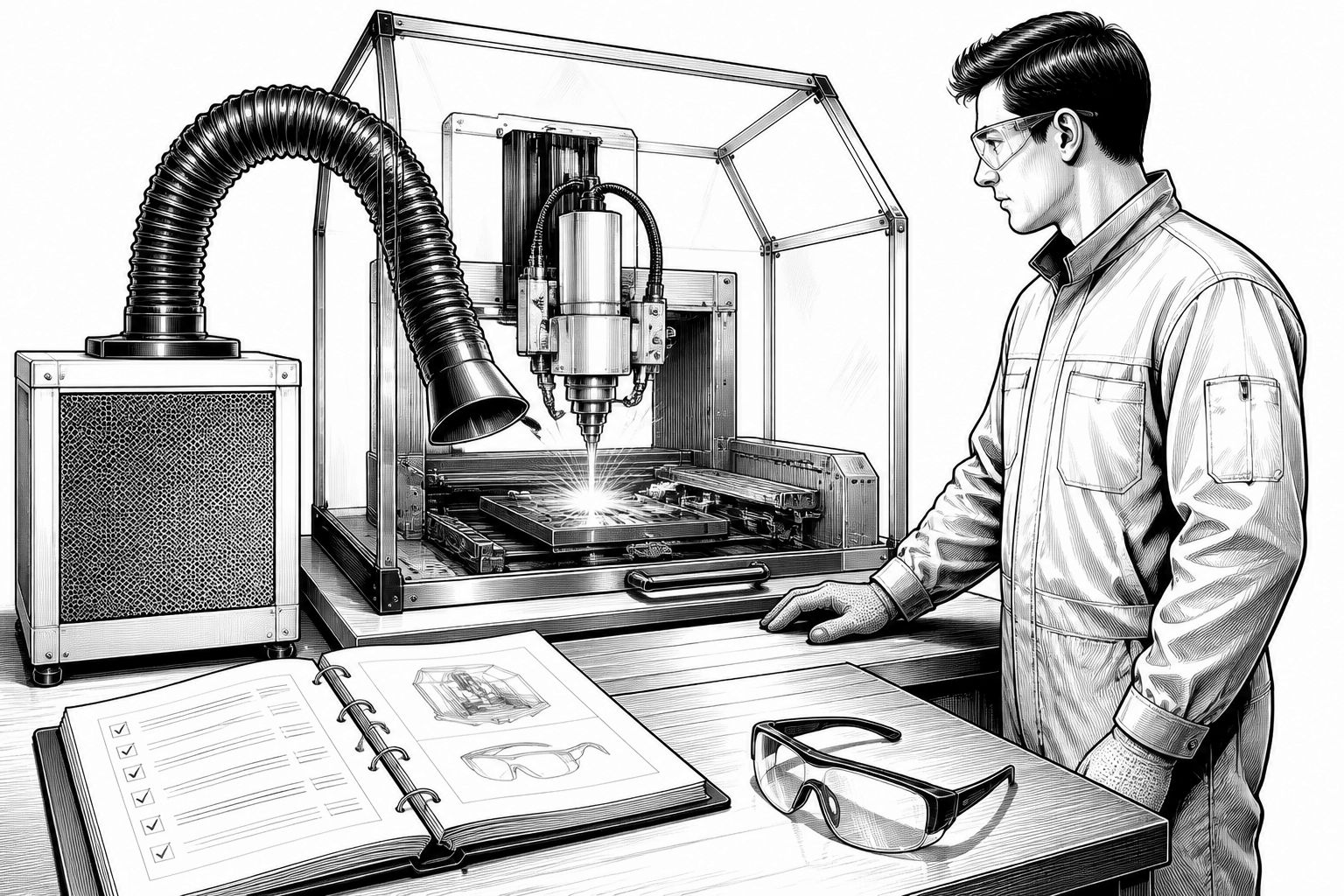 Hand-Laser-Maschinen der Klasse 4: Gefahr für Augen und Haut Hand-Laser-Maschinen der Klasse 4: Gefahr für Augen und Haut