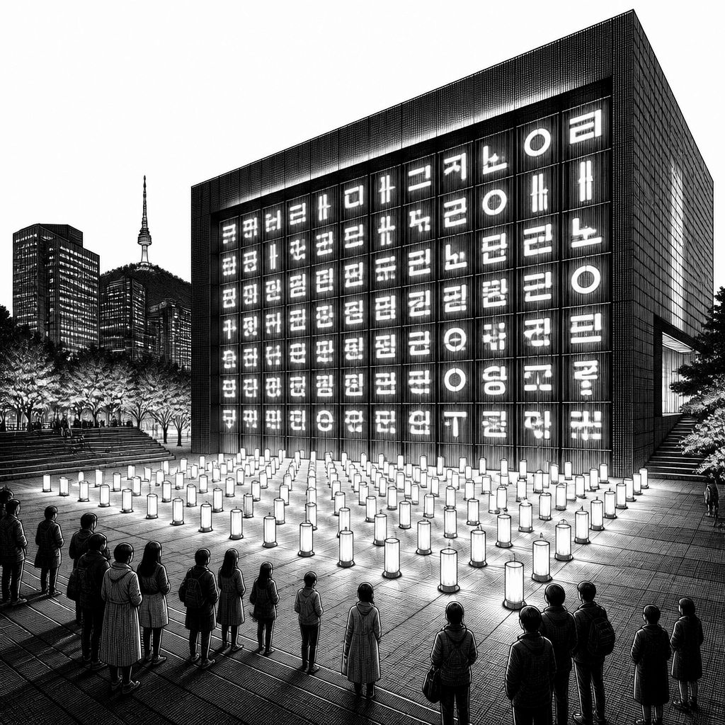Hangeul-Woche und Festival am Gwanghwamun: Programm mit Medienfassade 2026 Hangeul-Woche und Festival am Gwanghwamun: Programm mit Medienfassade 2026