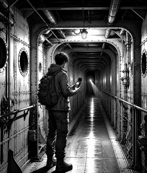 ai-haunted-warship-museum-corridor