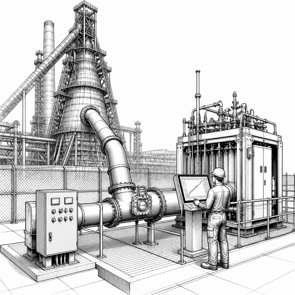 Helix Carbon: Hochofenabgas-Recycling per Elektrolyseur für weniger Koks und CO₂ Helix Carbon: Hochofenabgas-Recycling per Elektrolyseur für weniger Koks und CO₂