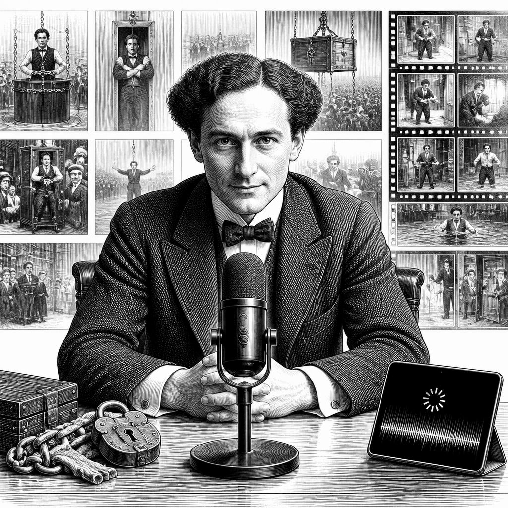 KI-Serie lässt Harry Houdini 100 Jahre nach seinem Tod wieder auftreten KI-Serie lässt Harry Houdini 100 Jahre nach seinem Tod wieder auftreten