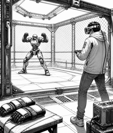 ai-humanoid-robot-cage-fight