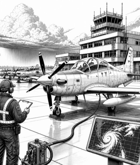 ai-hurrikan-isaias-us-navy-t-6-texan-ii-little-rock