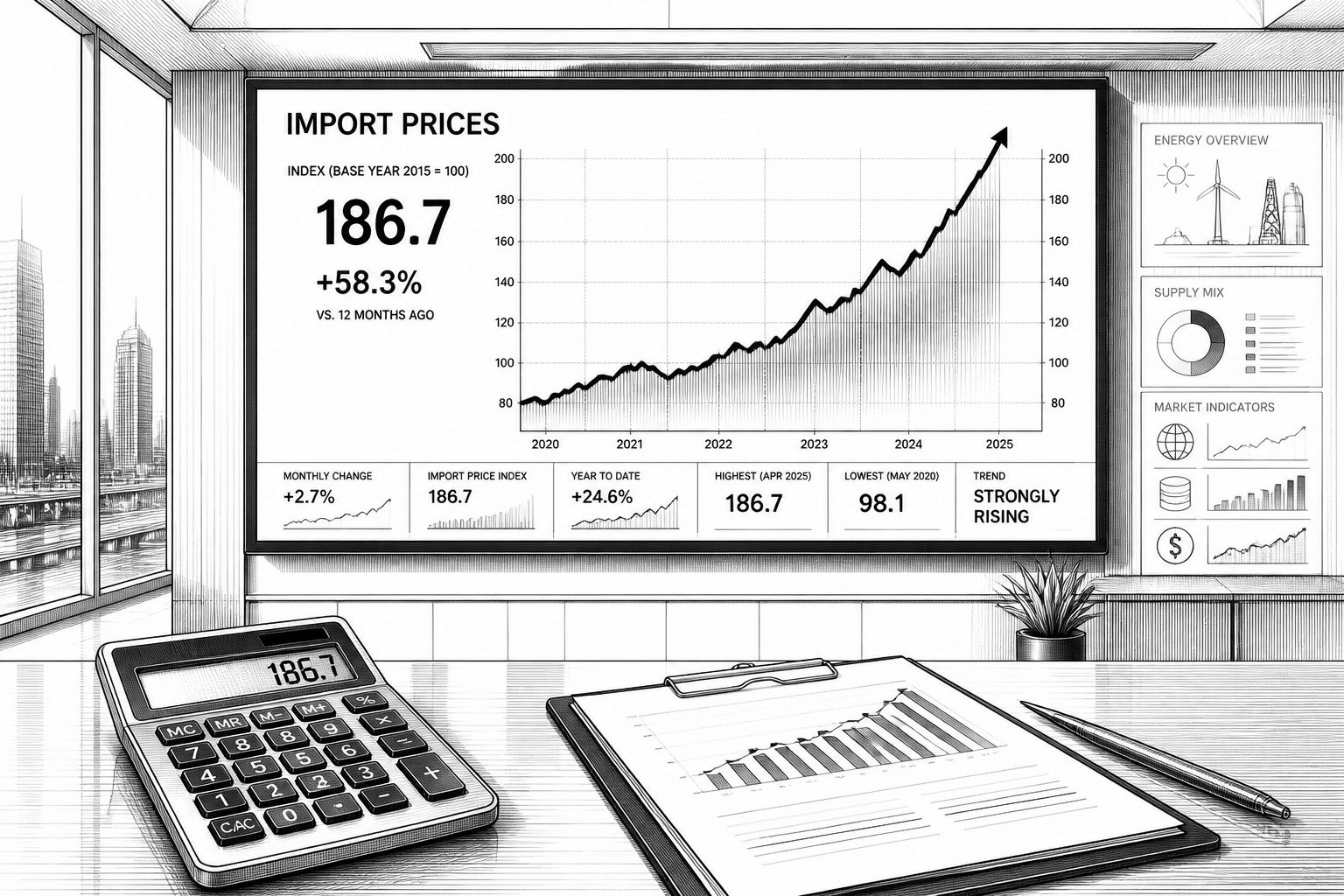 Importpreise in Deutschland ziehen im September deutlich an Importpreise in Deutschland ziehen im September deutlich an