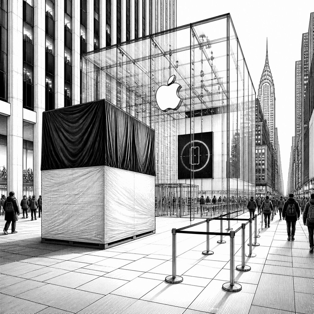 Apple bereitet iPhone Duo-Launch auf der Fifth Avenue mit großen Installationen vor Apple bereitet iPhone Duo-Launch auf der Fifth Avenue mit großen Installationen vor